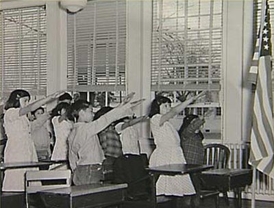 American School Children Common Salute