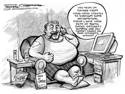 Identity Theft Cartoon