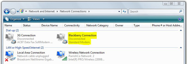 Network Connections Network Connections