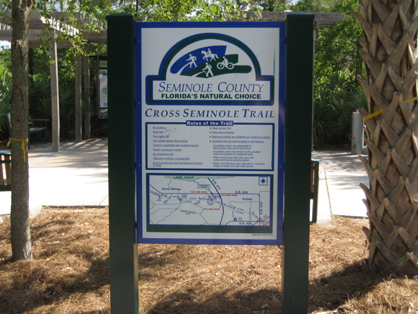 Cross Seminole Trail Marker Cross Seminole Trail Marker
